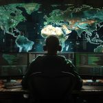 hacker-dark-room-with-computer-monitors-world-map-screen